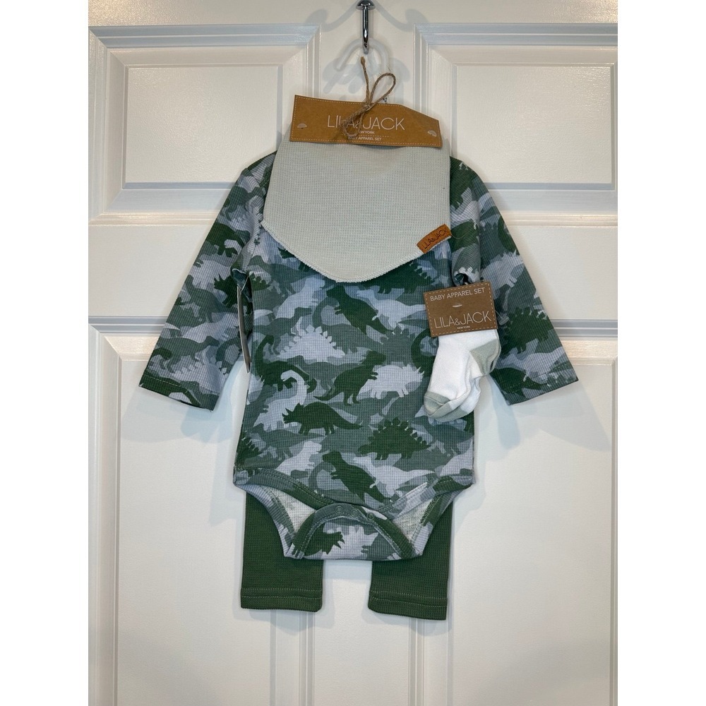 Lila & Jack Boys Dino 4pcs Set Size 6/9 months NWT